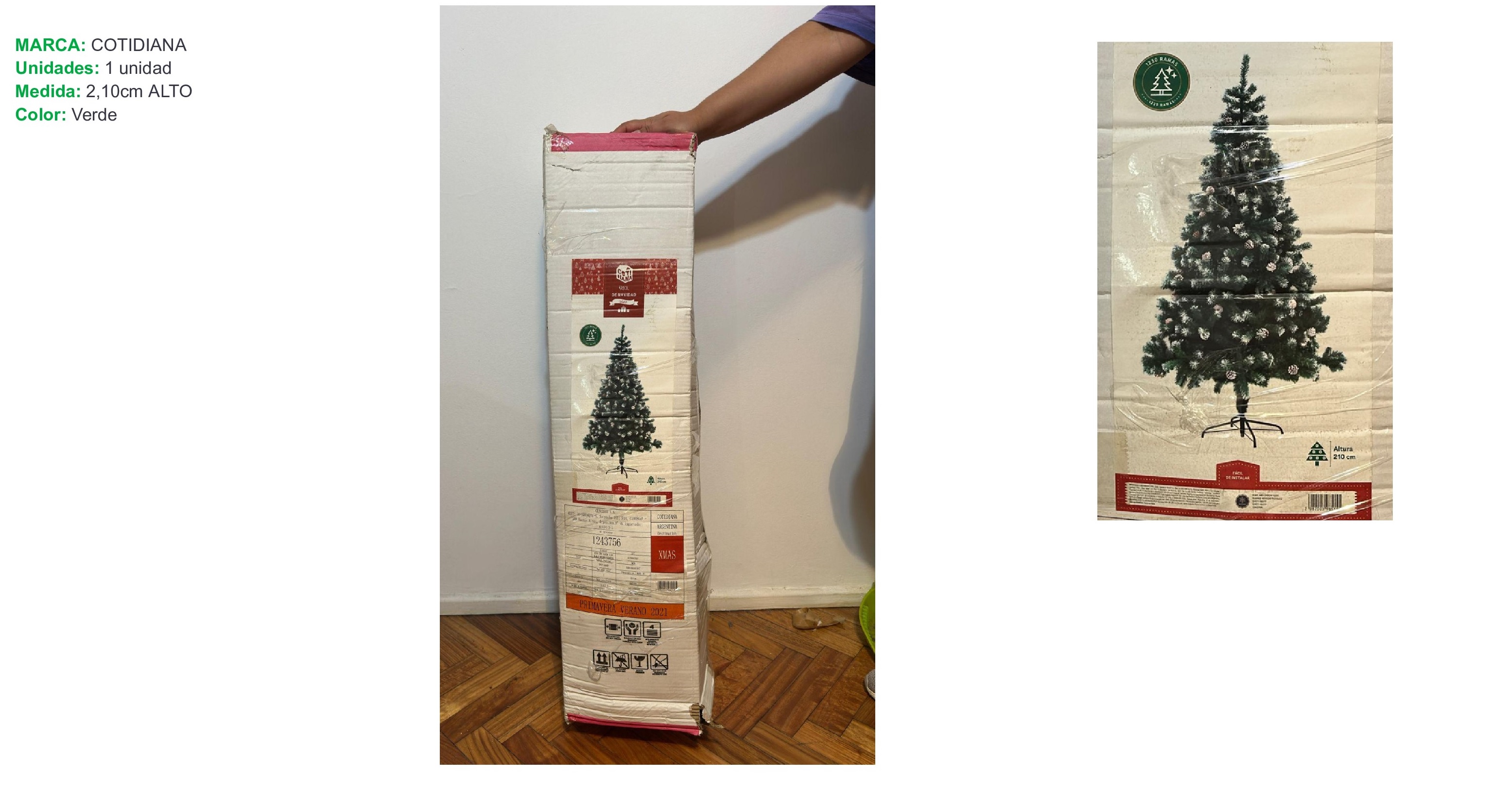 Árbol de navidad en caja